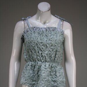 Textured Peplum Tank